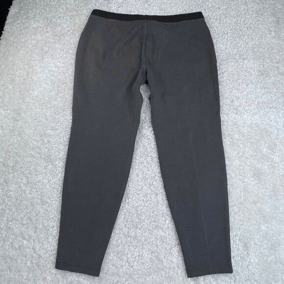 Eileen Fisher Pull On Ponte Skinny Pant Charcoal Gray - Picture 2 of 7